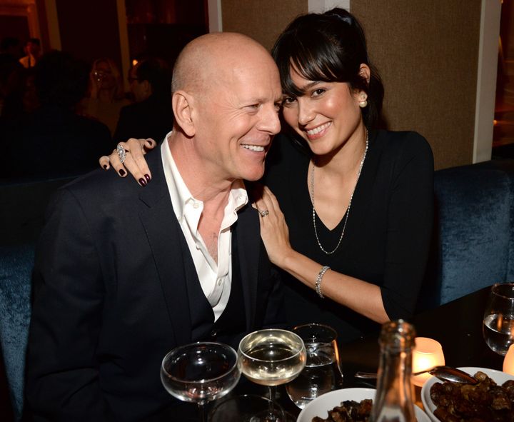 Bruce Willis and Emma Heming Willis celebrate Bruce Willis' 60th birthday at Harlow on March 21, 2015, in New York City.